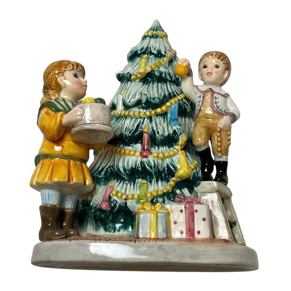 VTG Lefton Yamada Originals Music Box O’ Christmas Tree Signed 2001 Works